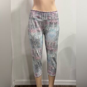 Fabletics Colorful Patterned Cropped Leggings Size XXL